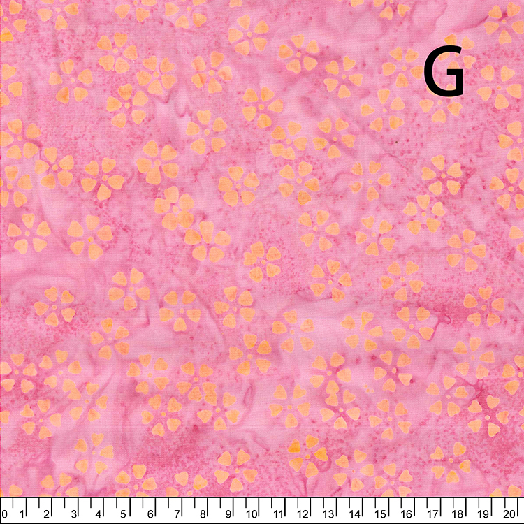 蠟染布-術感水墨，花朵風情BAT-0047-17-168