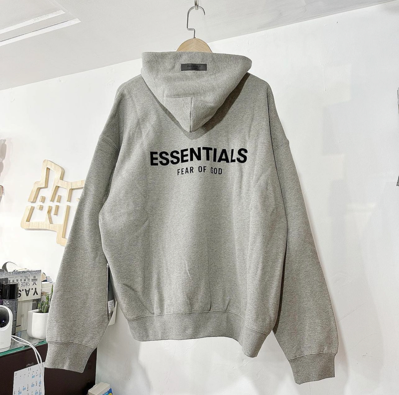 Fear of God Essentials Hoodie Dark Oatmeal