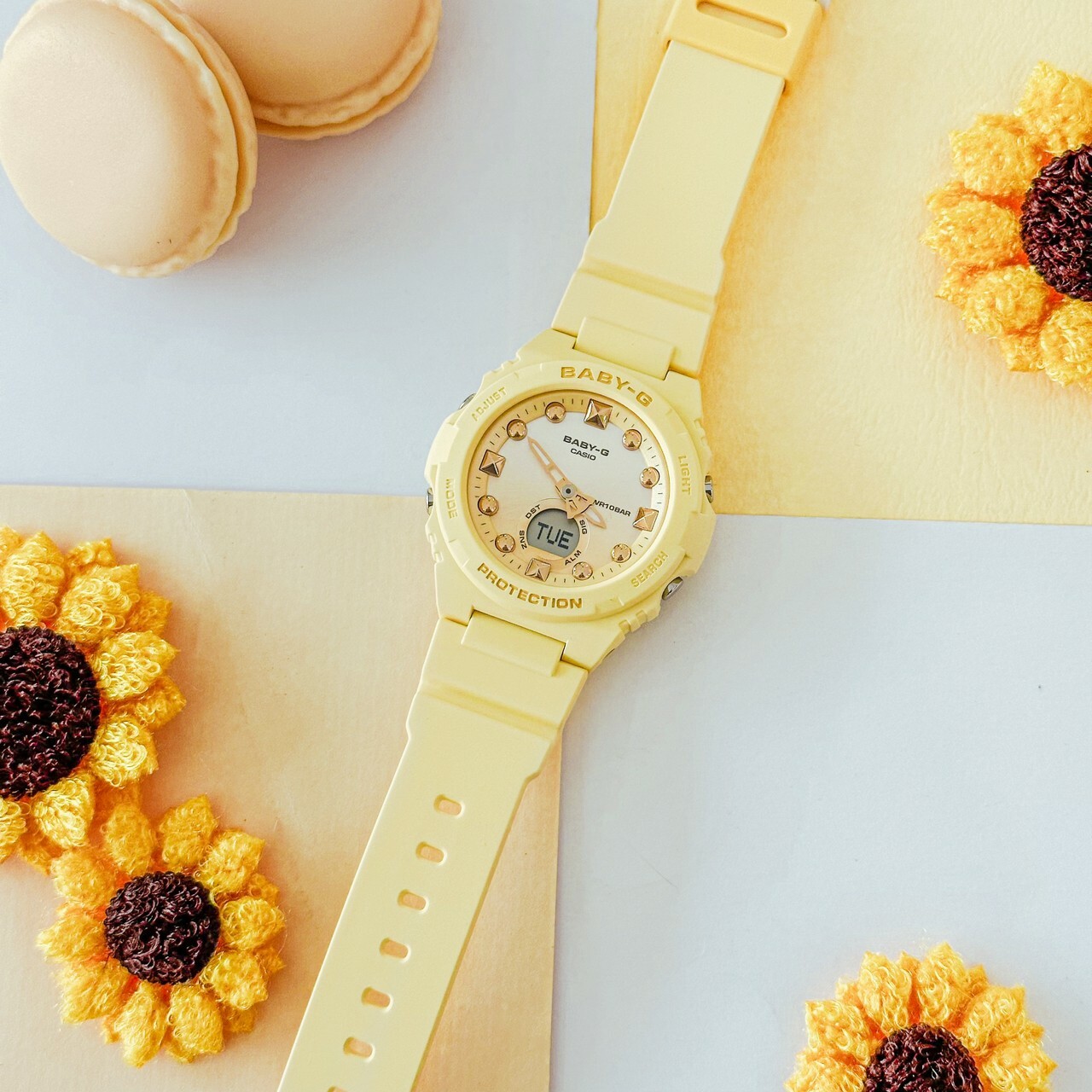 【Baby-G】夏日海洋繽紛漸層雙顯錶 BGA-320-9A 42.4mm 現代鐘錶