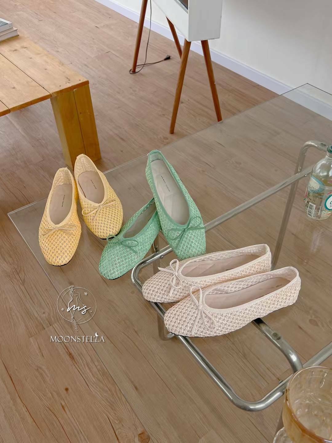 馬卡龍編織娃娃鞋