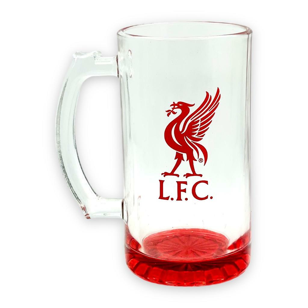 利物浦紅色會徽啤酒杯