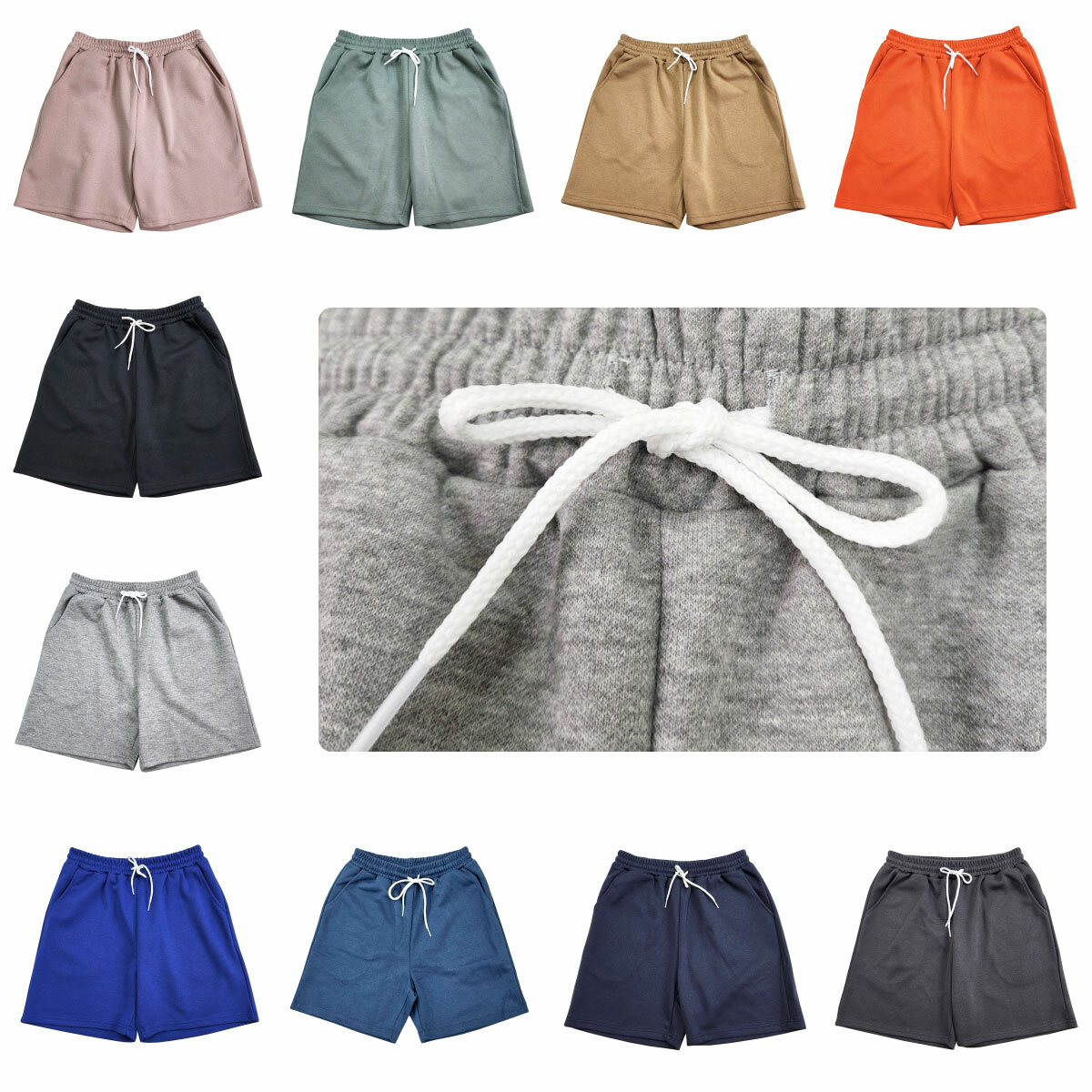 【夏日必備】QIAO 小白繩 輕便短褲 10色選擇