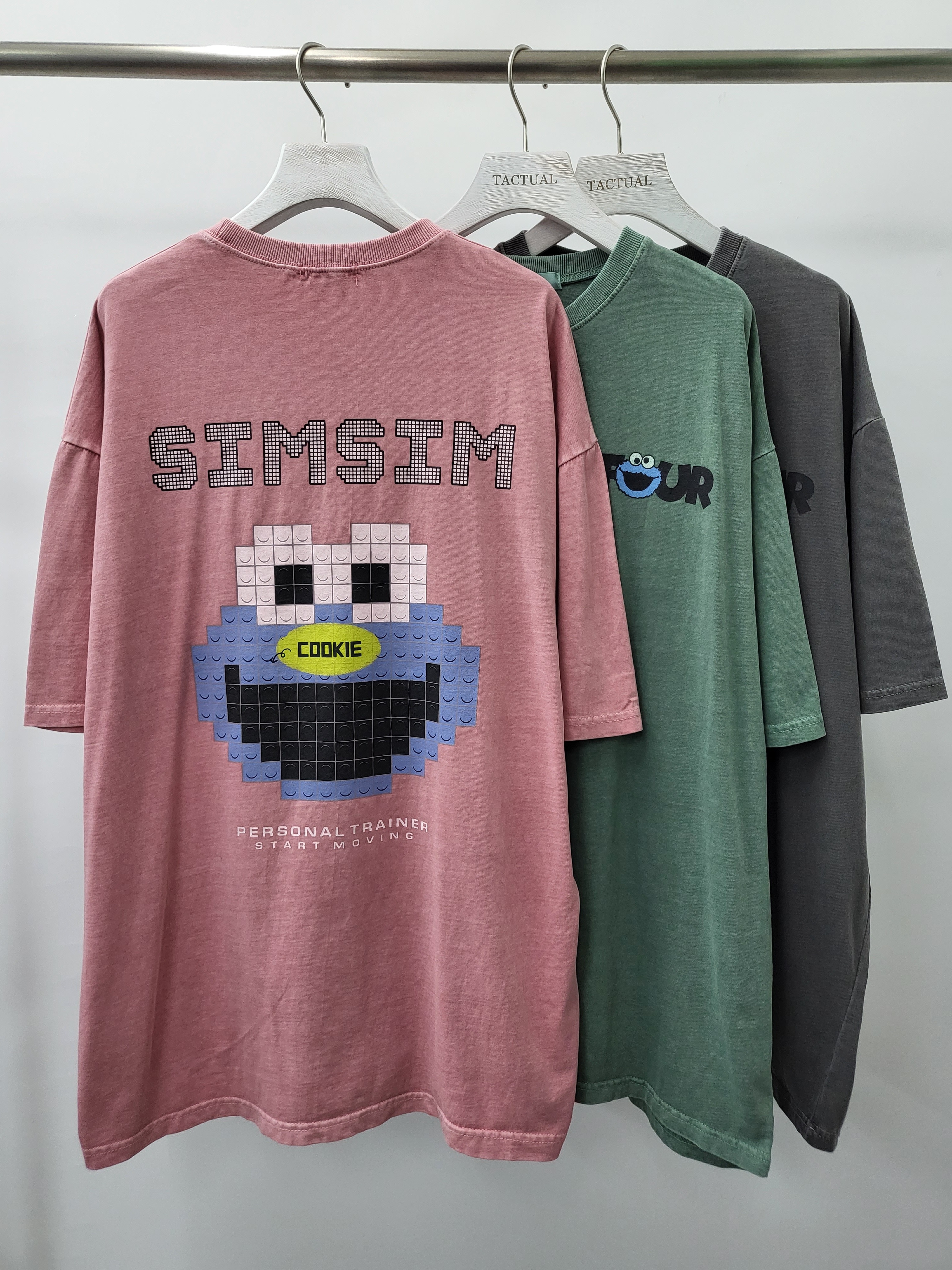 洗水芝麻街短袖Tee T4837