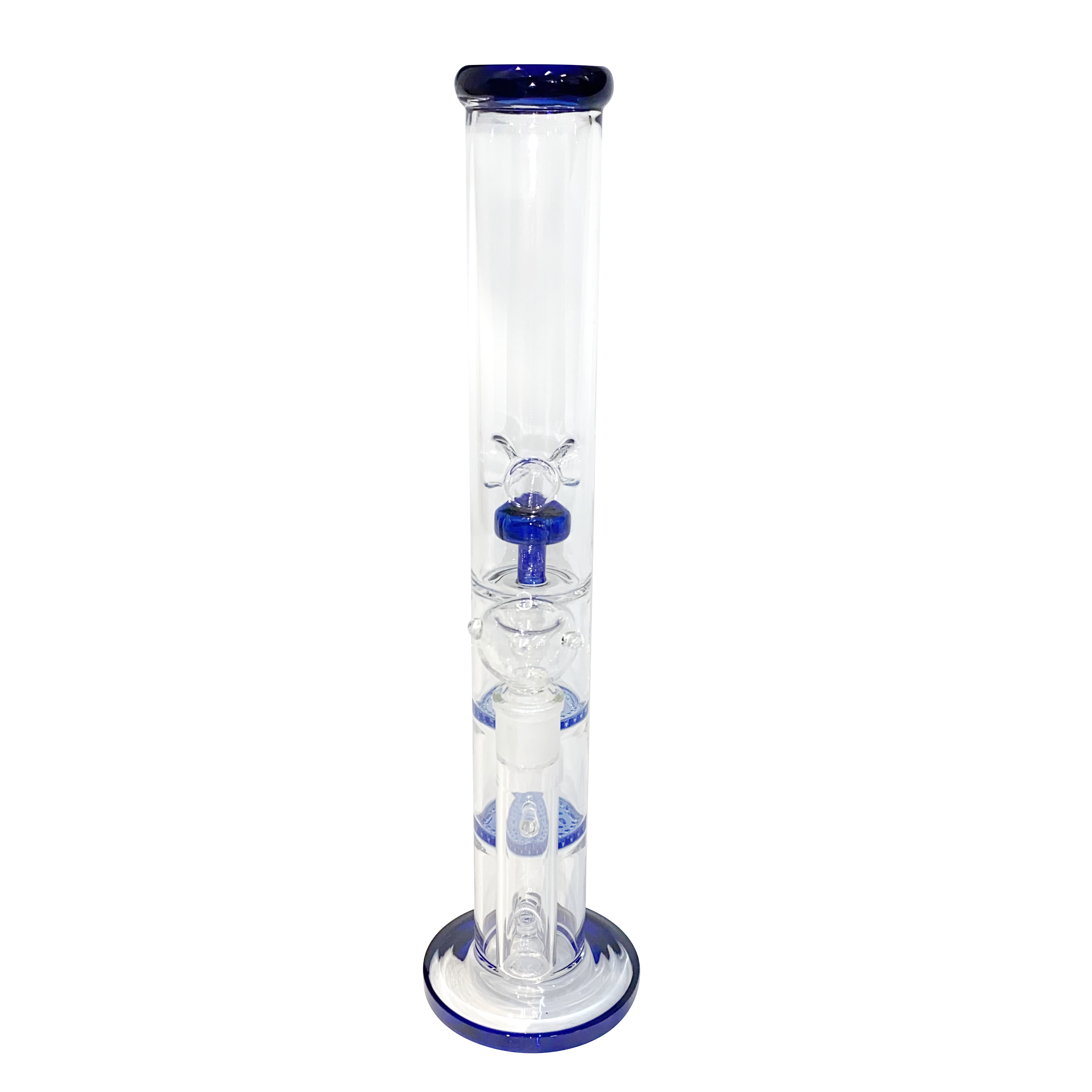 內鑲雙層蜂巢過濾起泡 - 水煙壺 Double Honeycomb Disc Bong 40cm