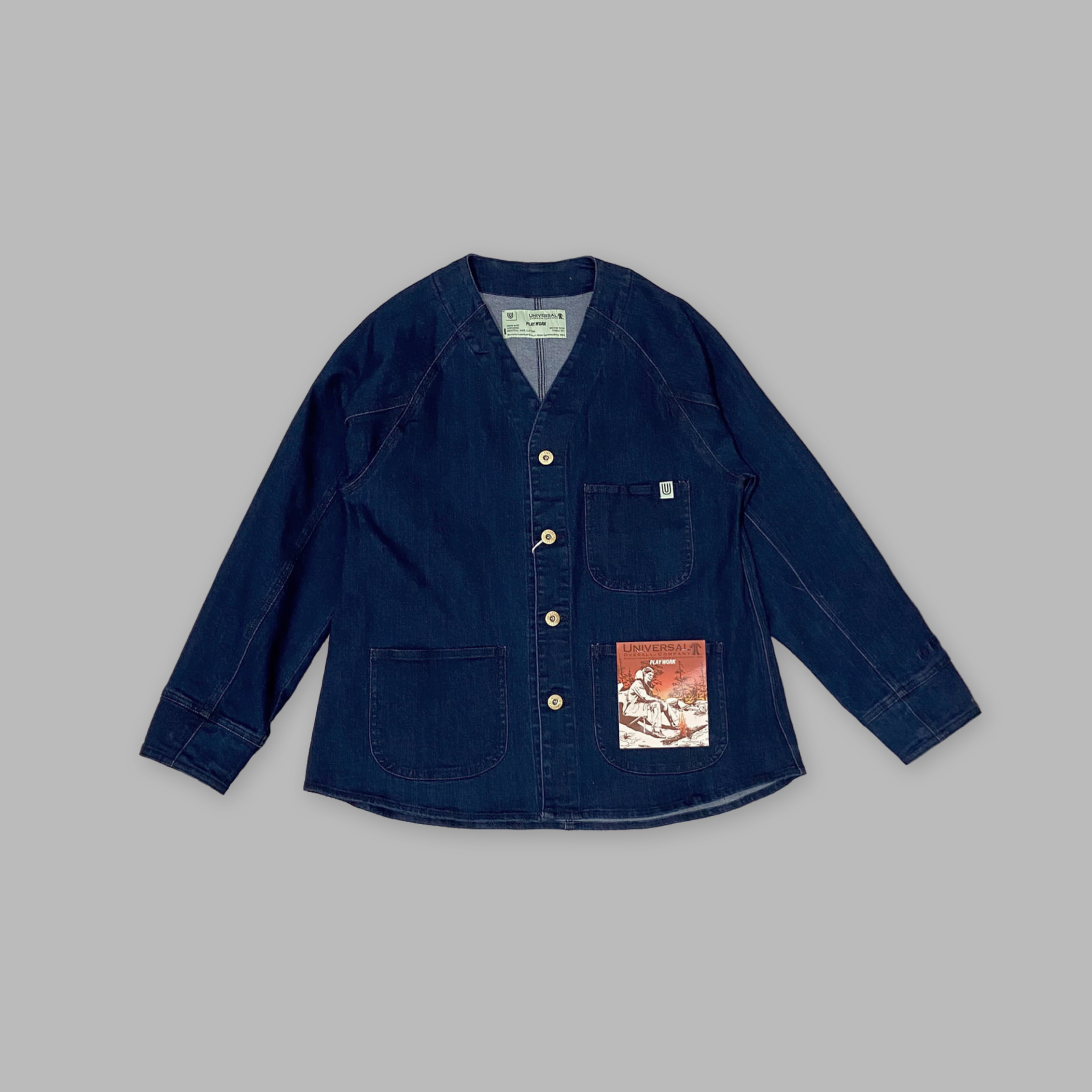 UNIVERSAL OVERALL Play No Collar Jacket