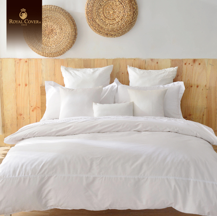 【Royal Cover】60支 360織 100% 長絨棉素色寢飾｜皇家素色｜純白 (單人/雙人/加大 )