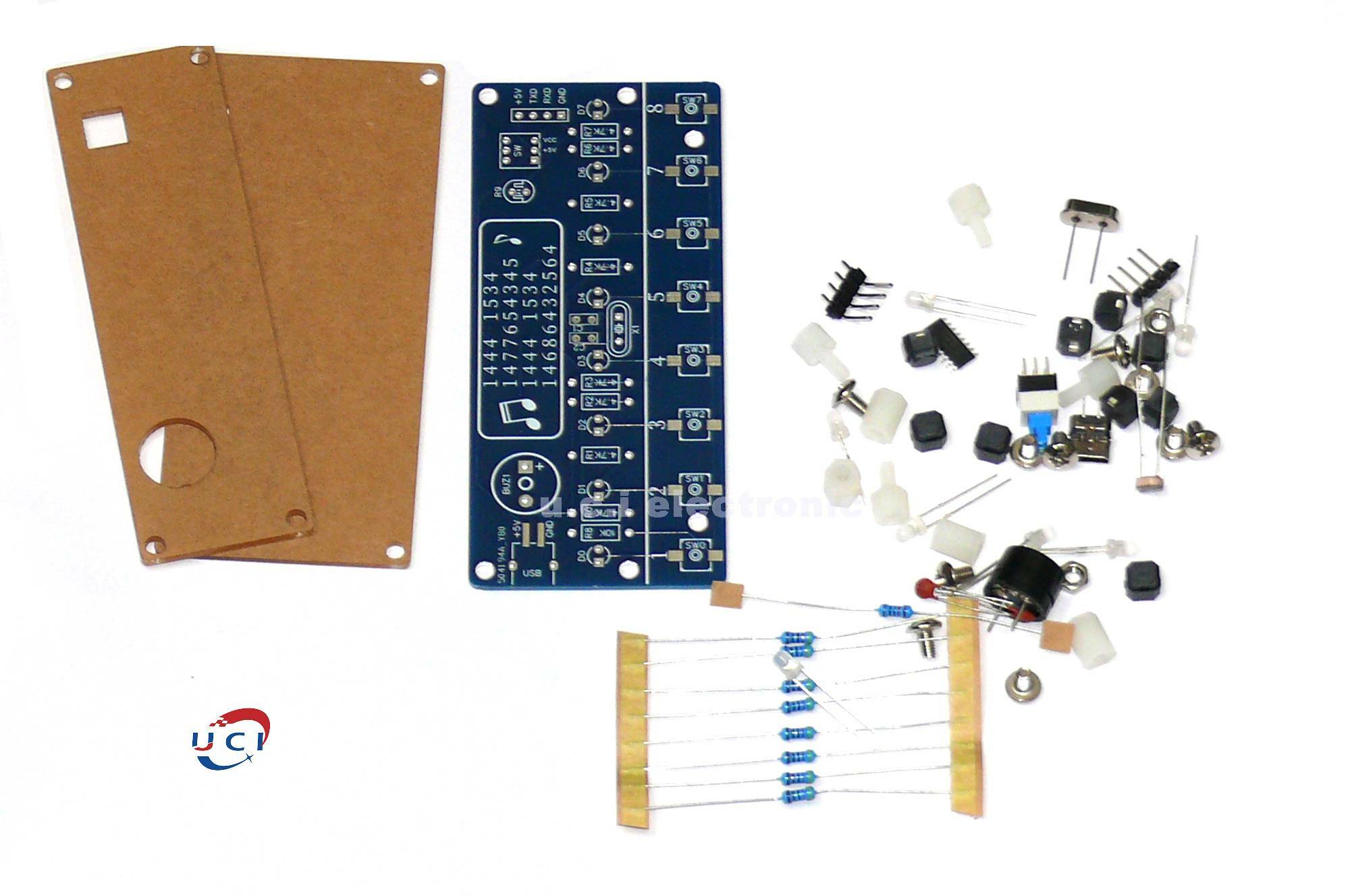 【UCI電子】(6-7) 電子鋼琴DIY套件 創意焊接練習散件音量可調音效好