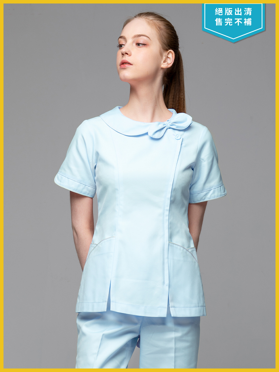 【 B233-B0 出清款 】女護理褲裝-B立挺布-寶寶藍