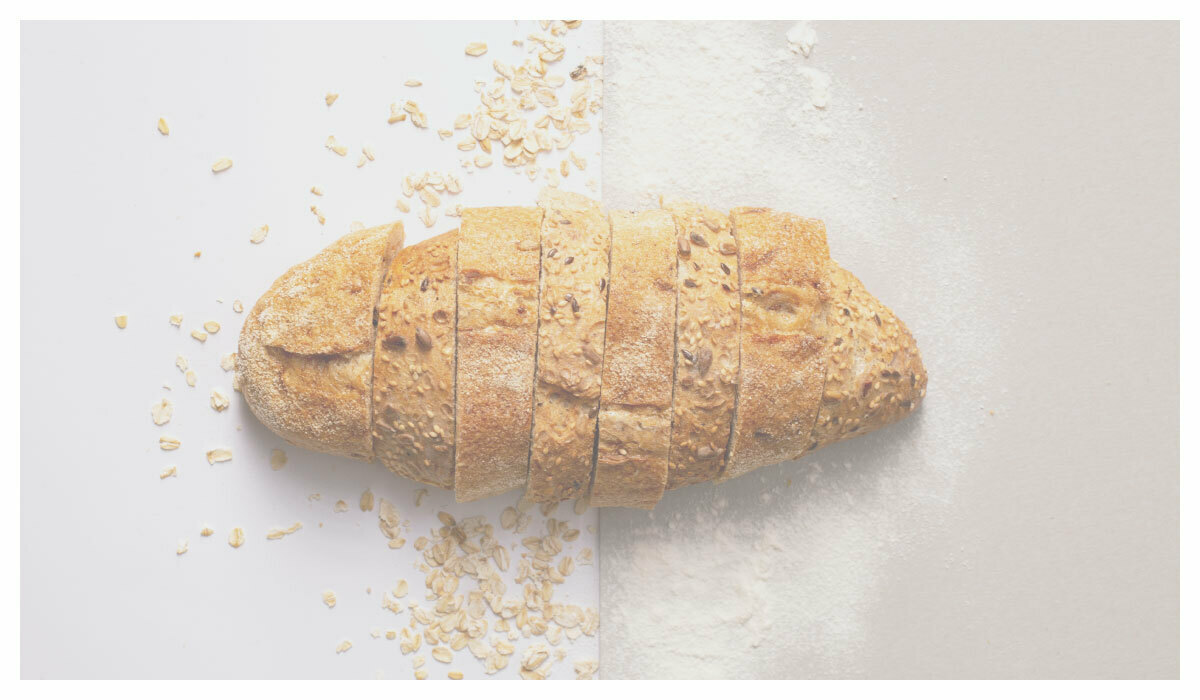 一塊麵包被切分