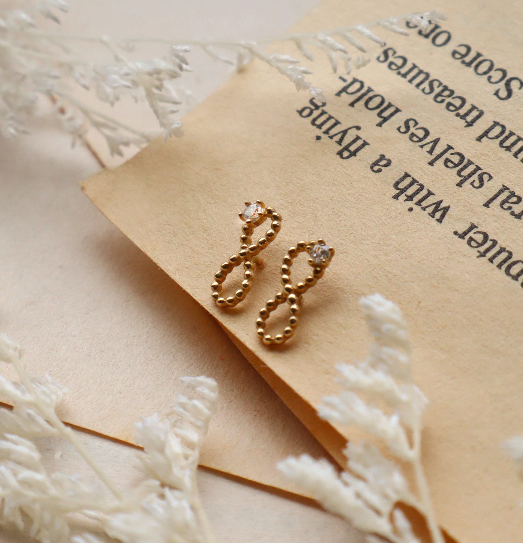 10K/無限美好耳環