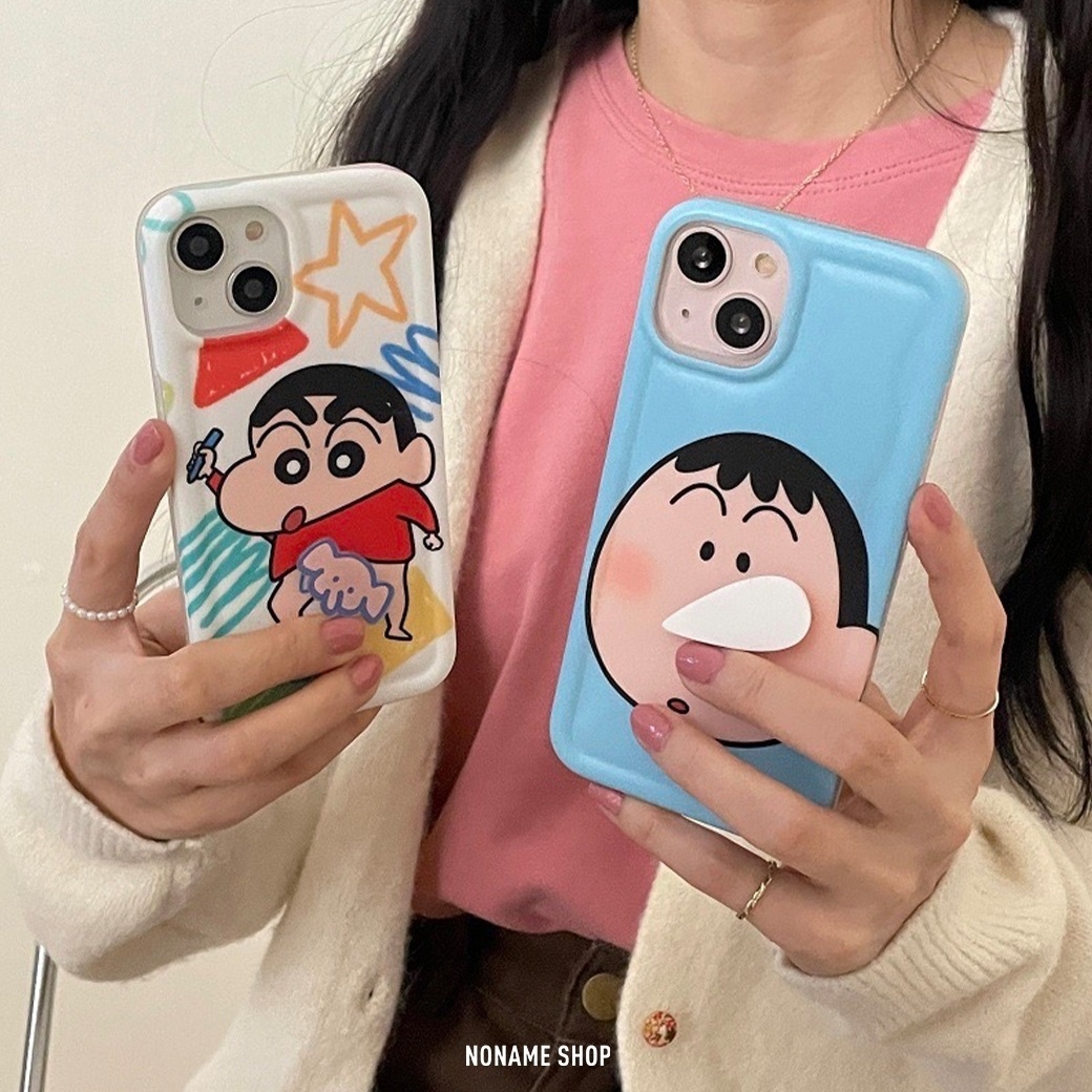 CRAYON SHINCHAN 蠟筆小新 造型 鼻涕 手機殼 阿呆/蠟筆小新 兩款