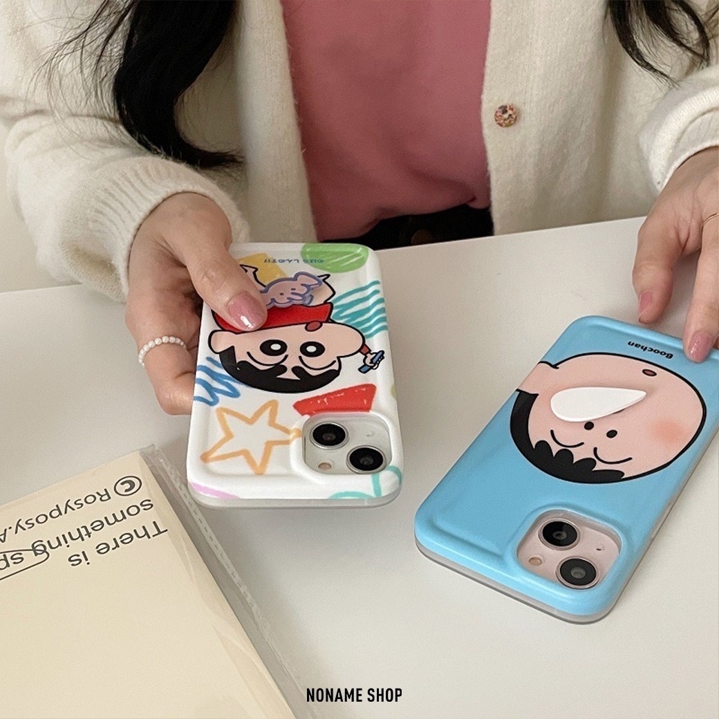 CRAYON SHINCHAN 蠟筆小新 造型 鼻涕 手機殼 阿呆/蠟筆小新 兩款