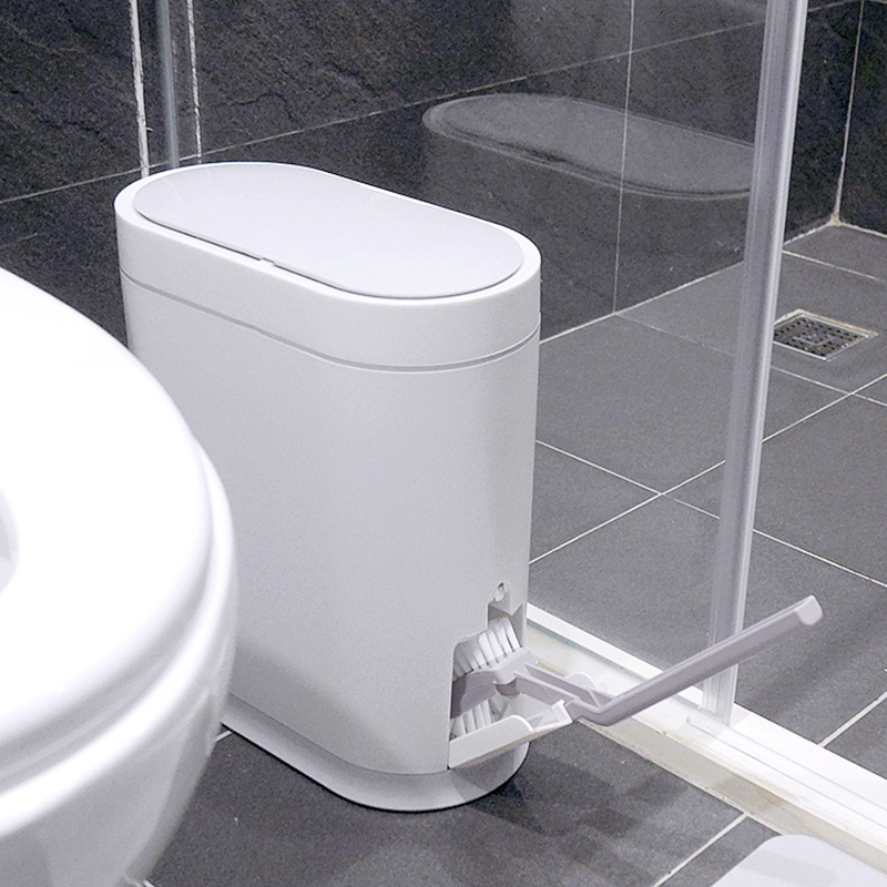 8L防水感應馬桶刷垃圾桶 ELPH6712W