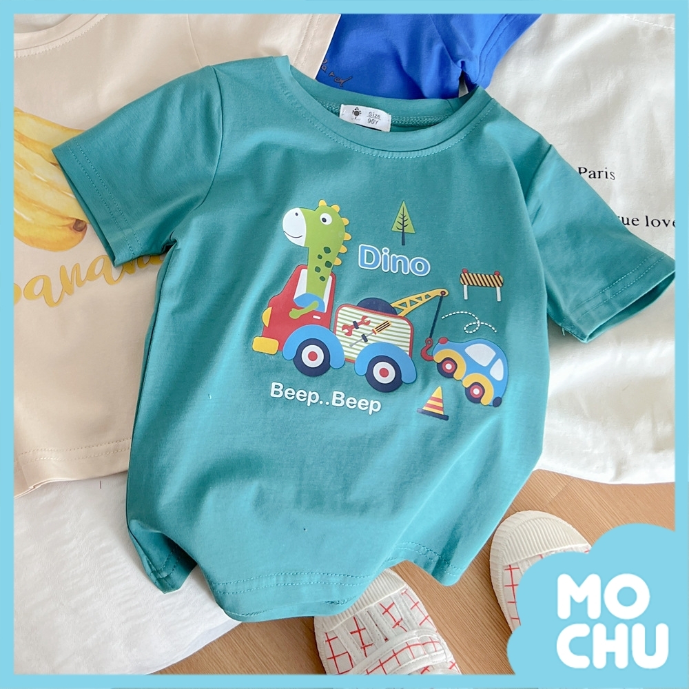 長頸鹿吊車車圓領短袖上衣