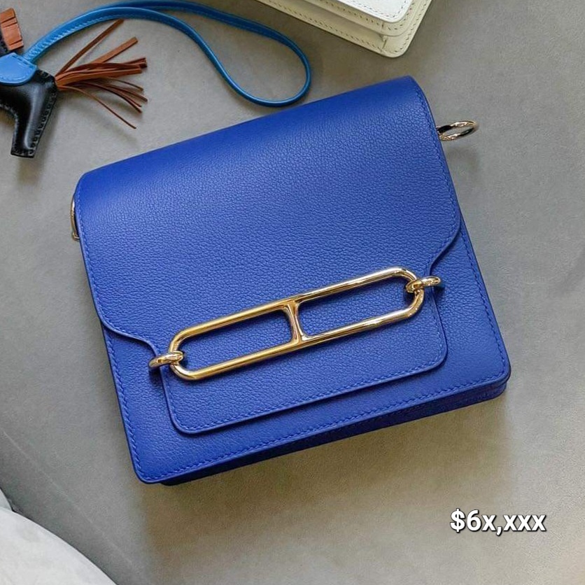 Hermès Roulis Mini  evercolor Bleu Royal GHW  HK$6x,xxx 詳情請PM我哋 (HK$2,000 立即落訂)