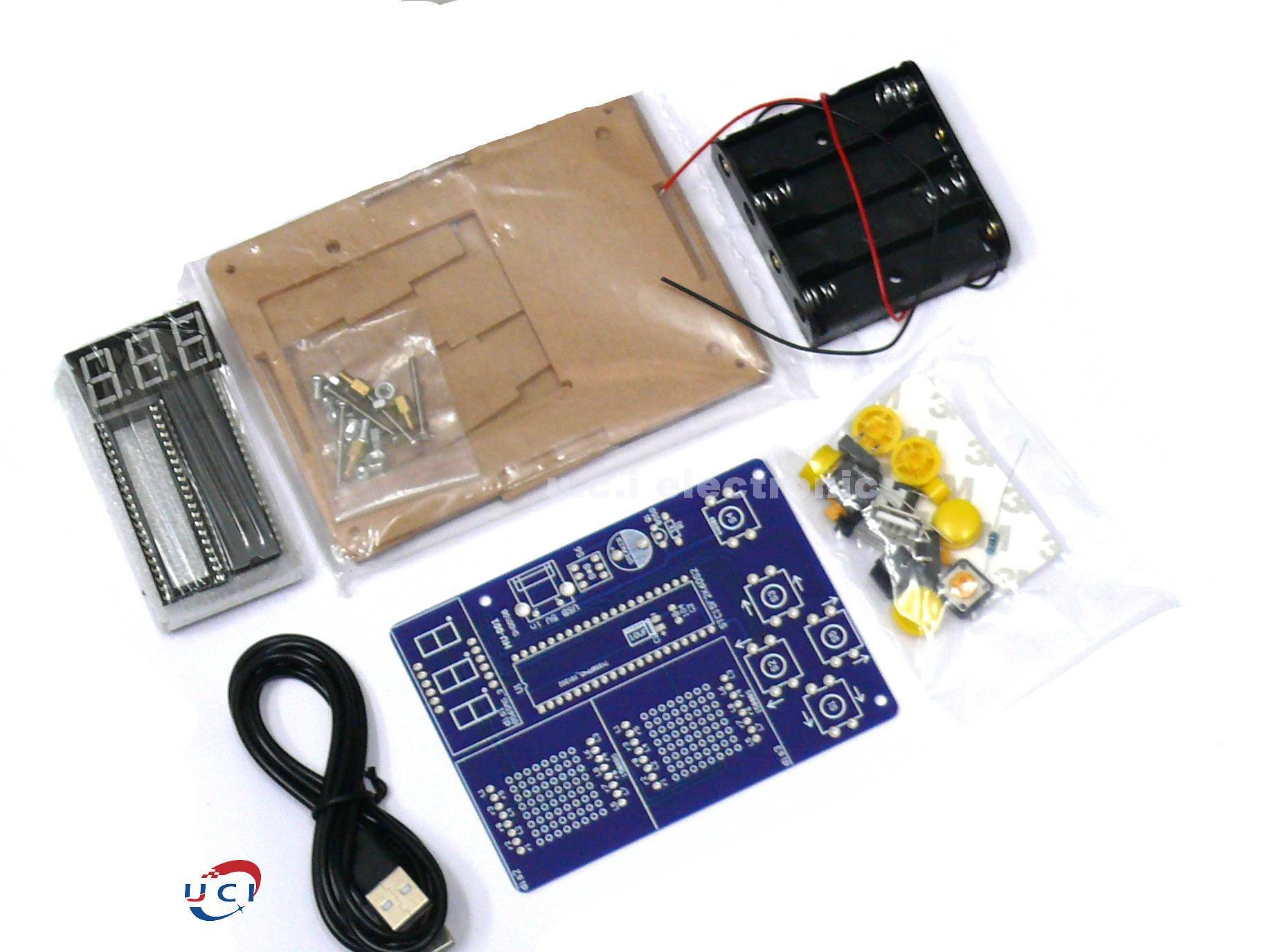 【UCI電子】(中上) DIY圖元遊戲機製作套件 51單片機遊戲機 俄羅斯方塊diy散件HU-001