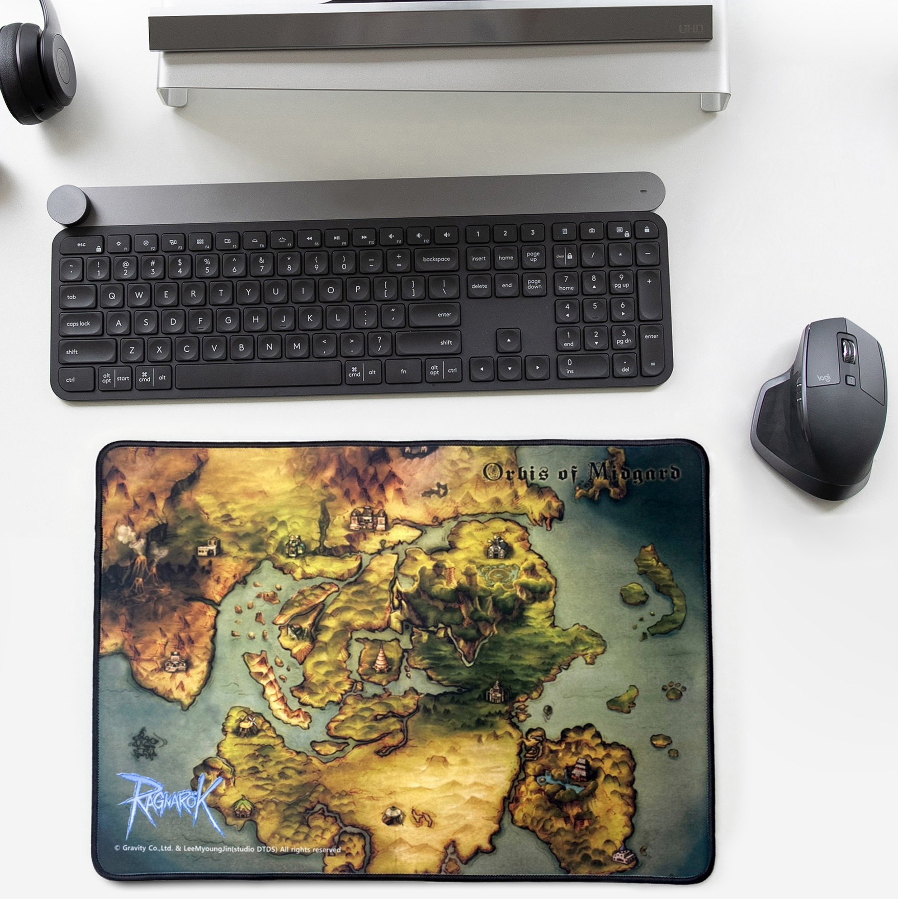 《RO仙境傳說》地圖電競滑鼠墊（米德加爾特/羅札納）