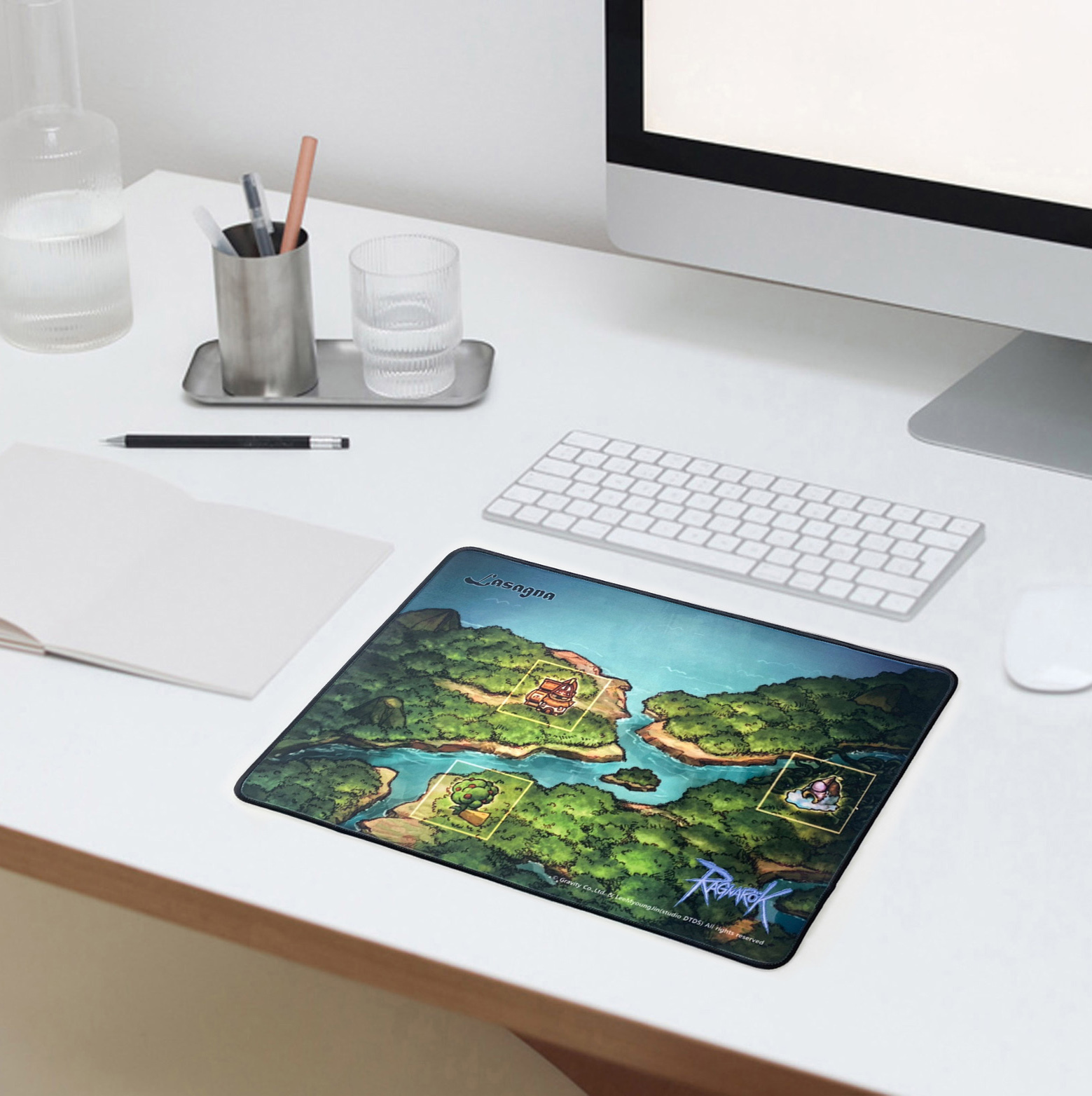 《RO仙境傳說》地圖電競滑鼠墊（米德加爾特/羅札納）