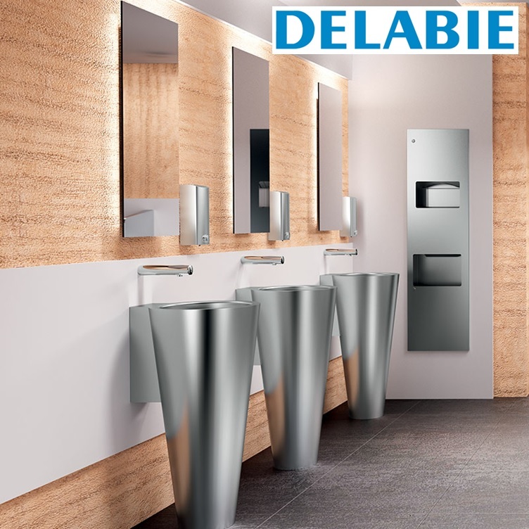Delabie "TEMPOMATIC 4" 443416 Wall-mounted electronic basin tap, 6V Lithium battery-operated -  Wels