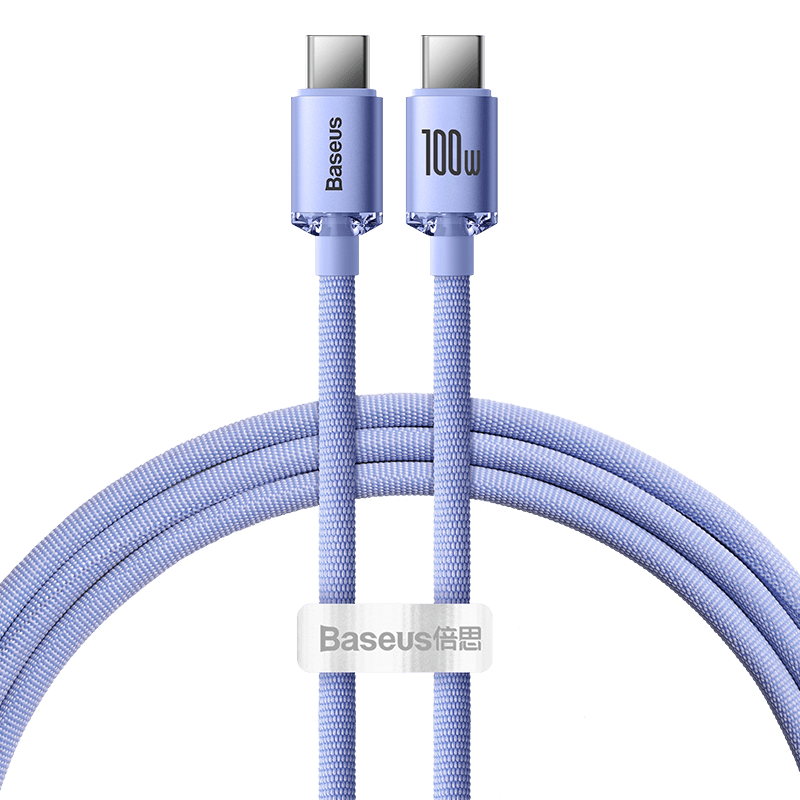 【Baseus倍思】晶耀系列 雙Type-C 快充數據線 100W|電腦可用