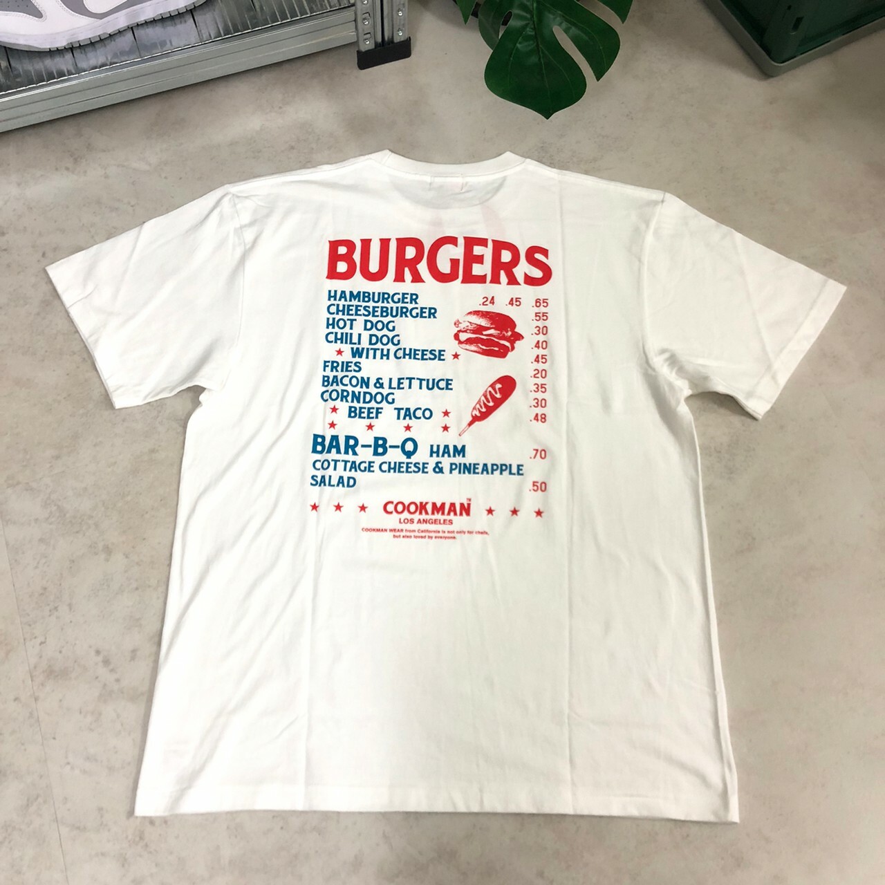 Cookman Burgers Menu 漢堡店菜單 短Tee 231-01005