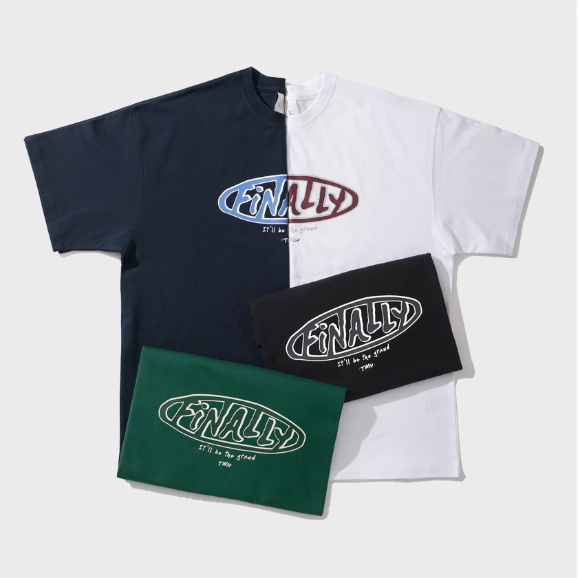 <預購> 韓國TWN Finally 立體感高磅純棉短T