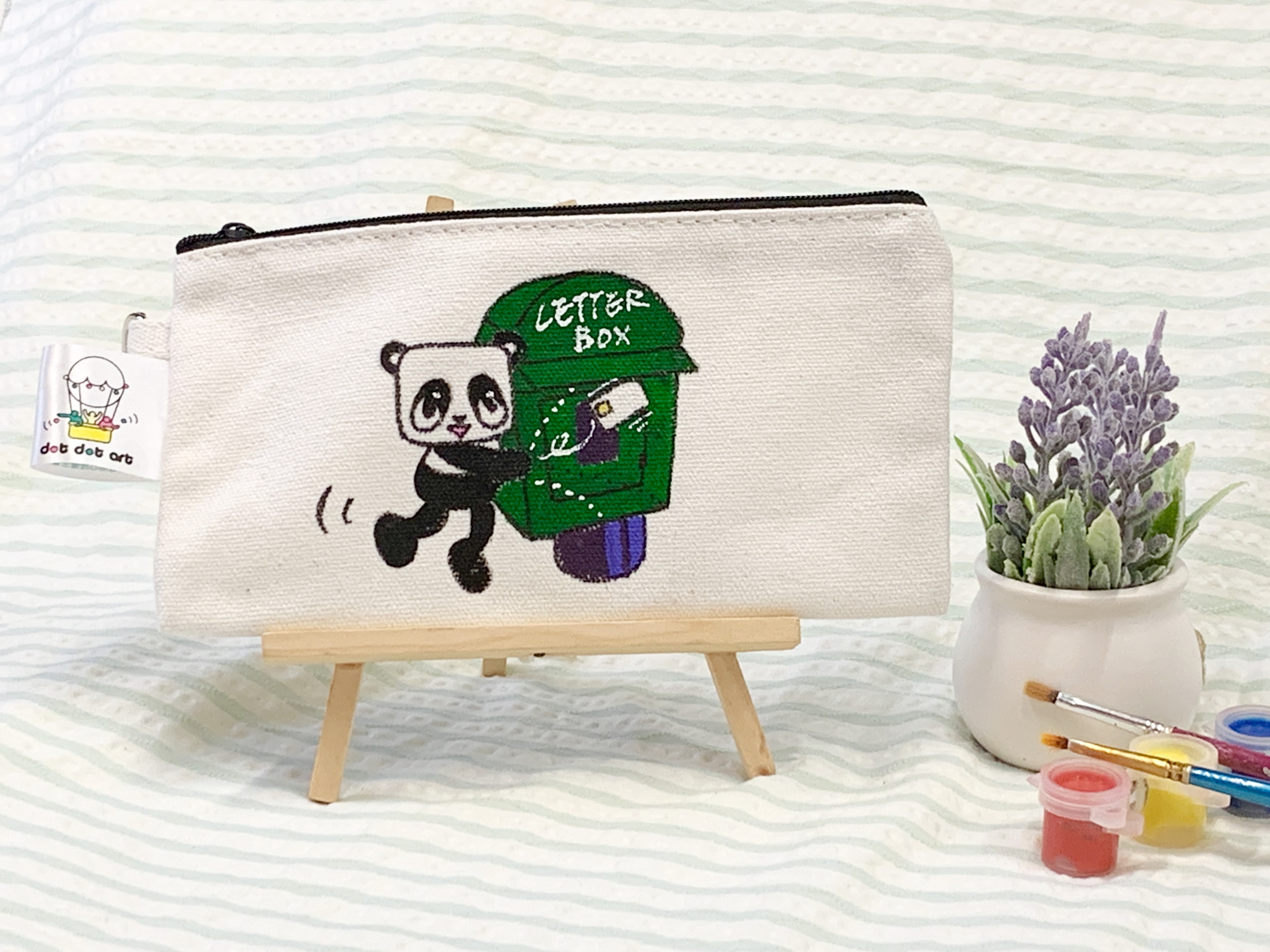 長筆袋 (郵筒熊貓)