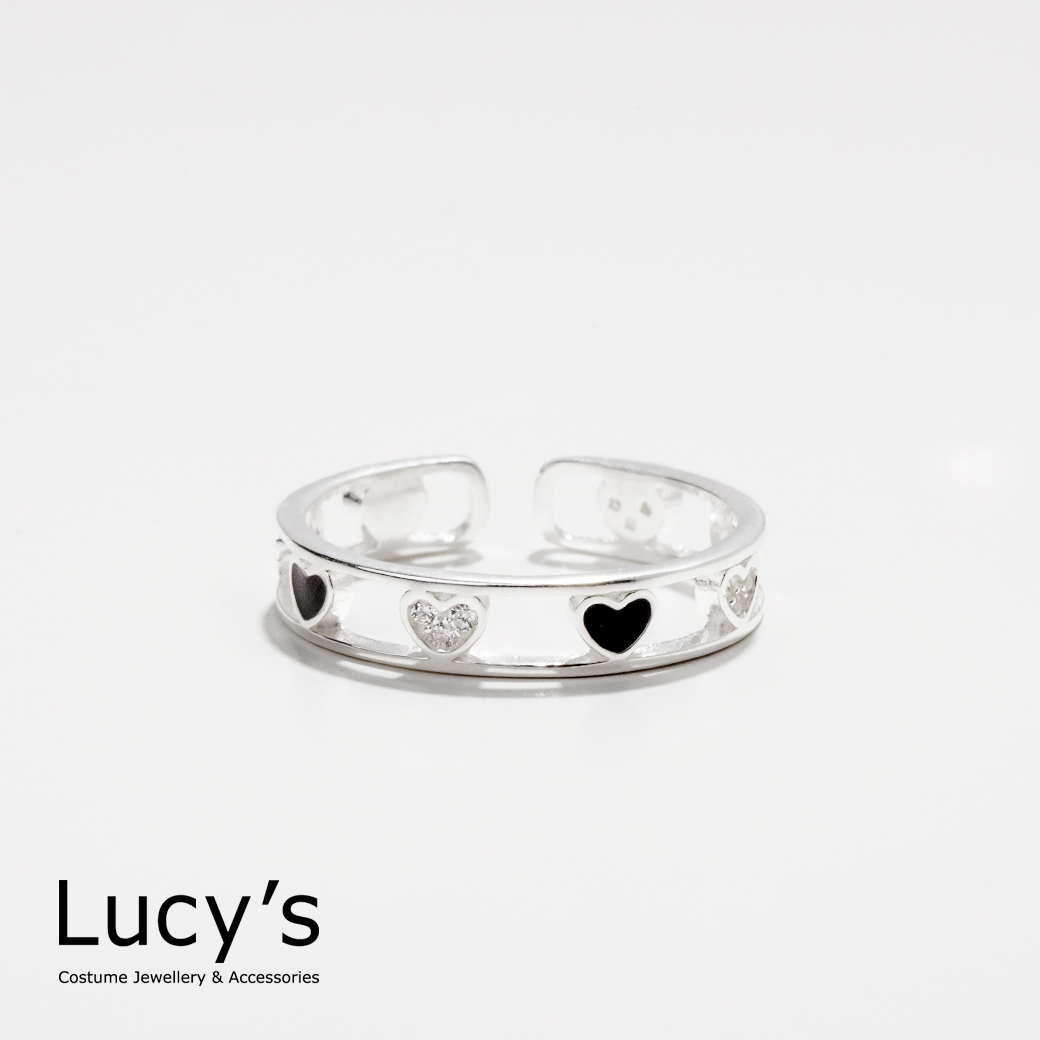 925純銀 交錯的愛 開口戒 (99786)