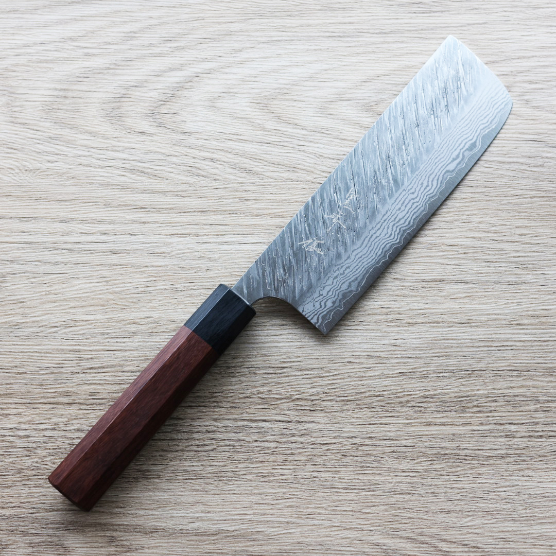 黑崎優 風神 菜切 165mm VG10鋼 墨流