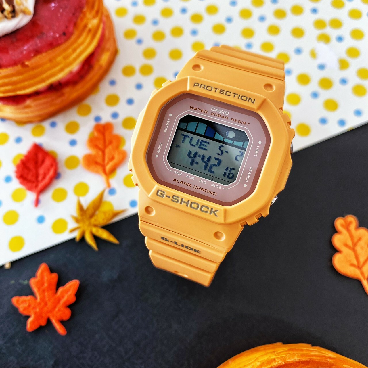 【G-SHOCK】CASIO G-LIDE 衝浪海灘懷舊色彩 GLX-S5600-4D 現代鐘錶