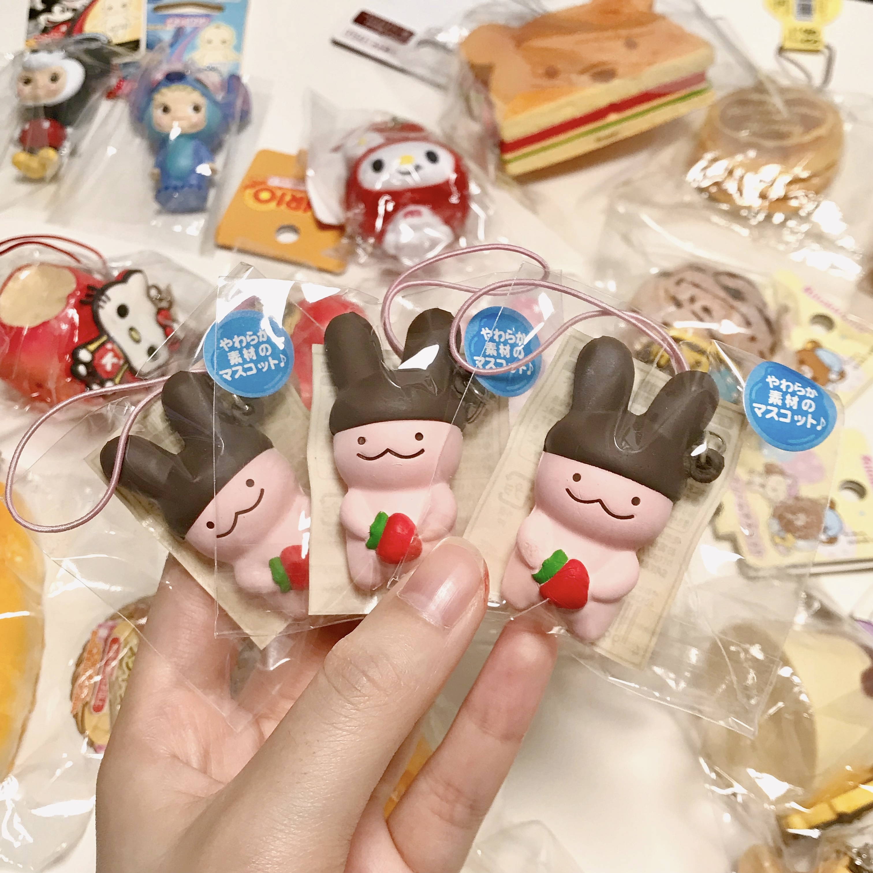 Meiji strawberry chocolate bunny