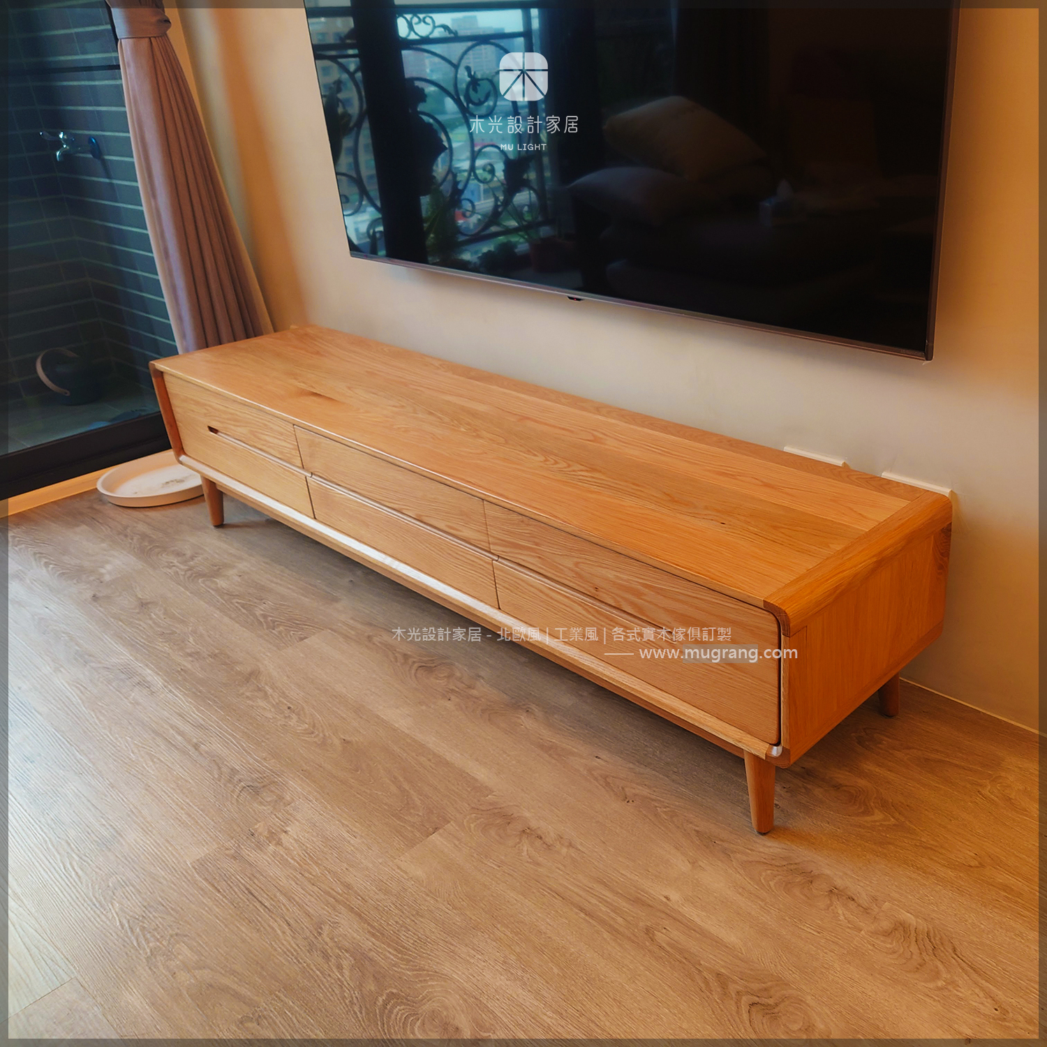 Esther-白橡木北歐收納電視櫃|可訂製