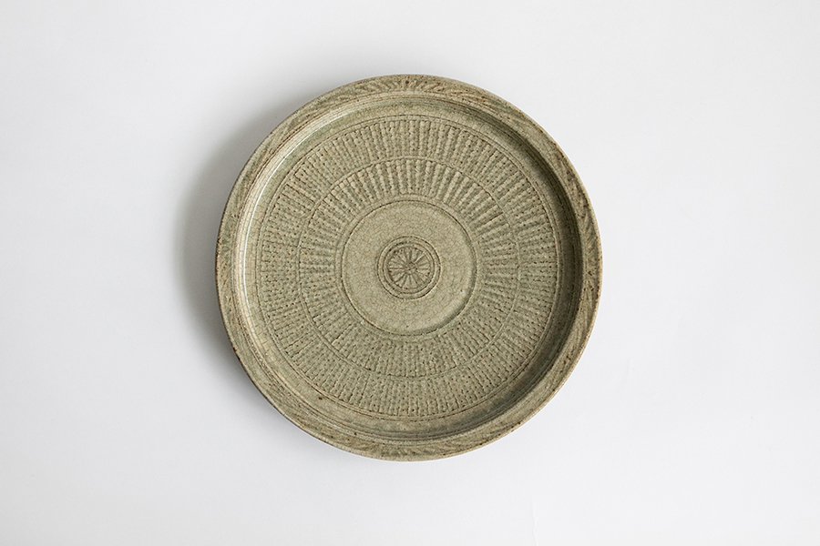 叶谷真一郎-7.5寸皿-三島