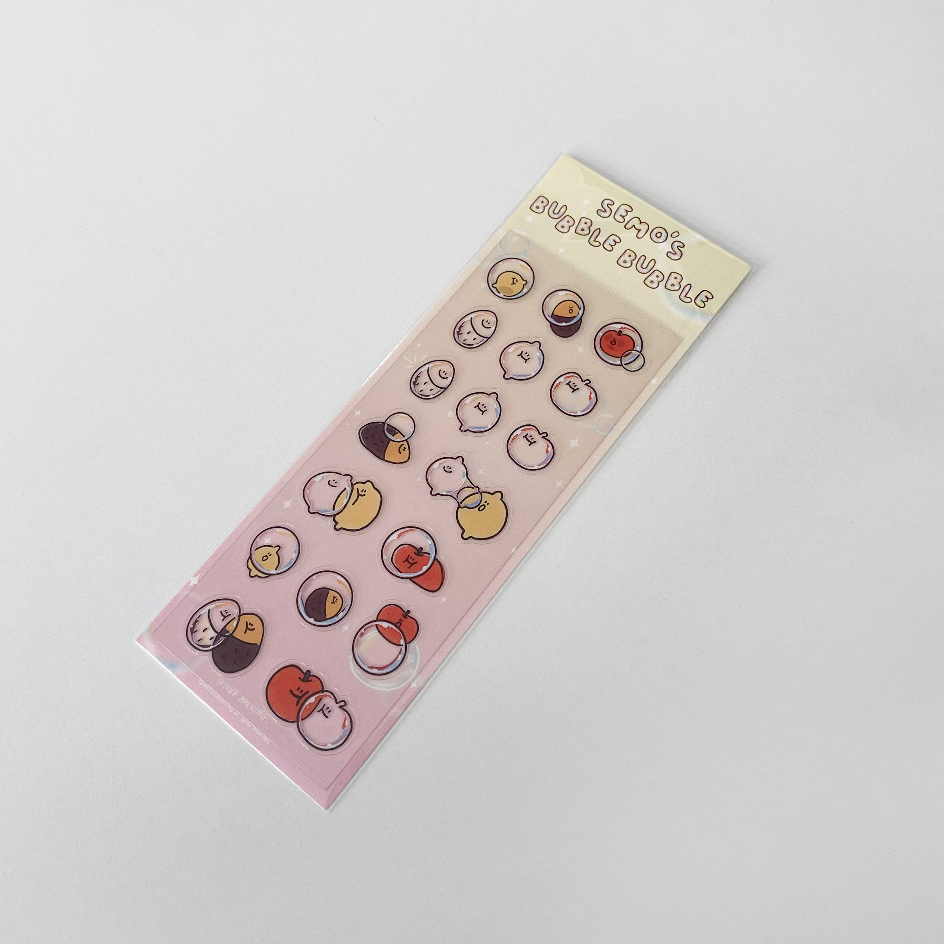 Second Morning - BUBBLE BUBBLE 透明貼紙