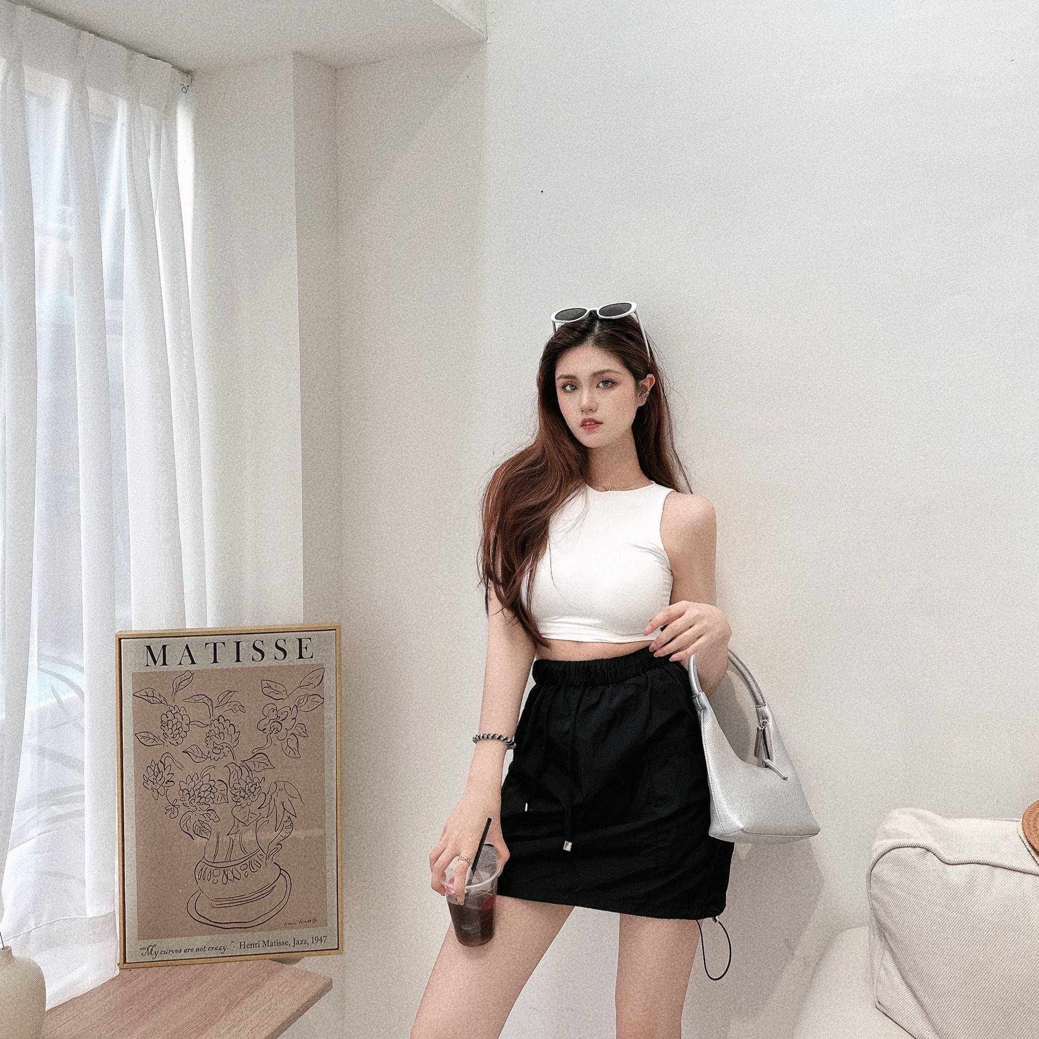 冰絲涼感胸墊坦克背心/三色