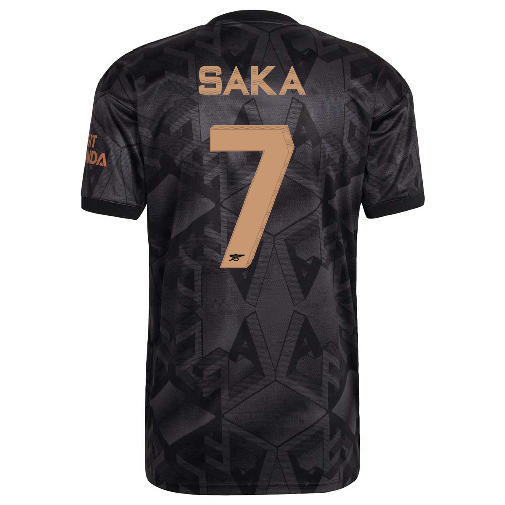 2022 Arsenal Away Club Official Nameset 7 SAKA (**印字, 不包括球衣)