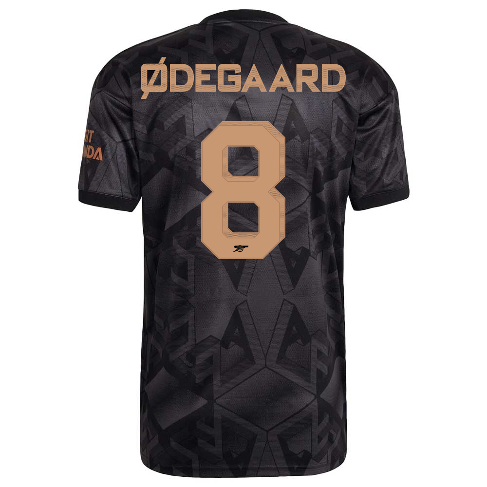 2022 Arsenal Away Club Official Nameset 8 ODEGAARD  (**印字, 不包括球衣)