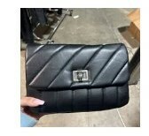 [S] KARL LAGERFELD GIGI LARGE SHOULDER BAG,BLACK, 194775043277 (SKL554)