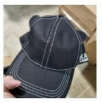 [S] KARL LAGERFELD CAT EAR BASEBALL HAT,BLACK, 194775629242 (SKL558)