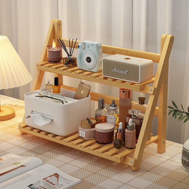 《2099》簡約桌面木質梯形收納架