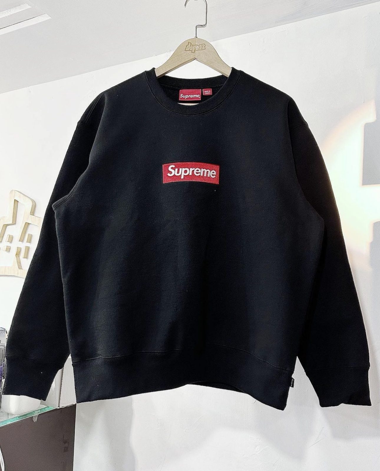 Supreme Box Logo Crewneck FW22 BLACK