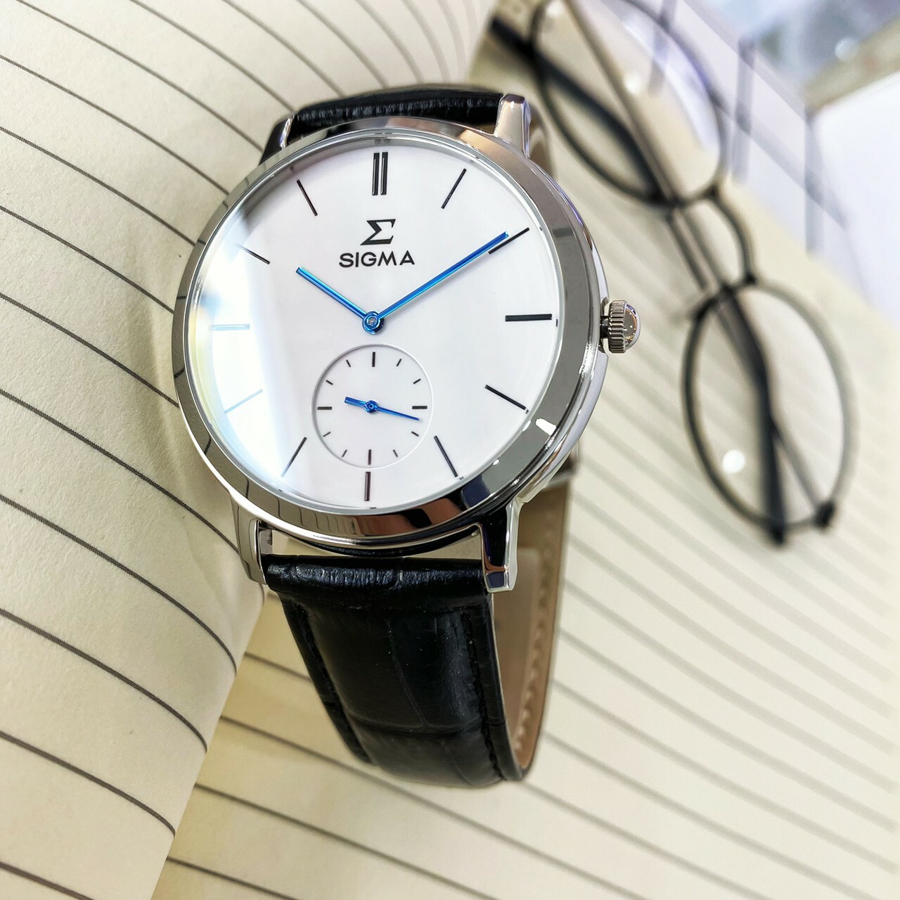 【SIGMA】極簡三針腕錶2243M-2 (40mm)  現代鐘錶