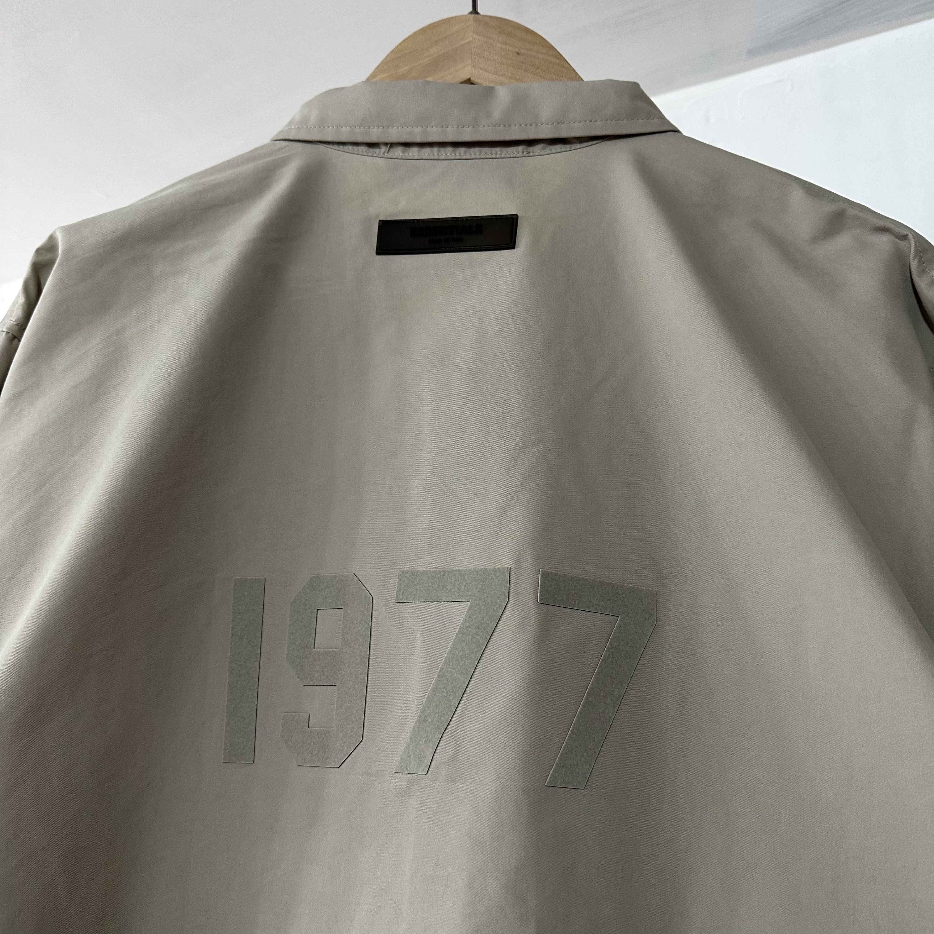Fear Of God Essentials 1977 Coach Jacket SMOKE