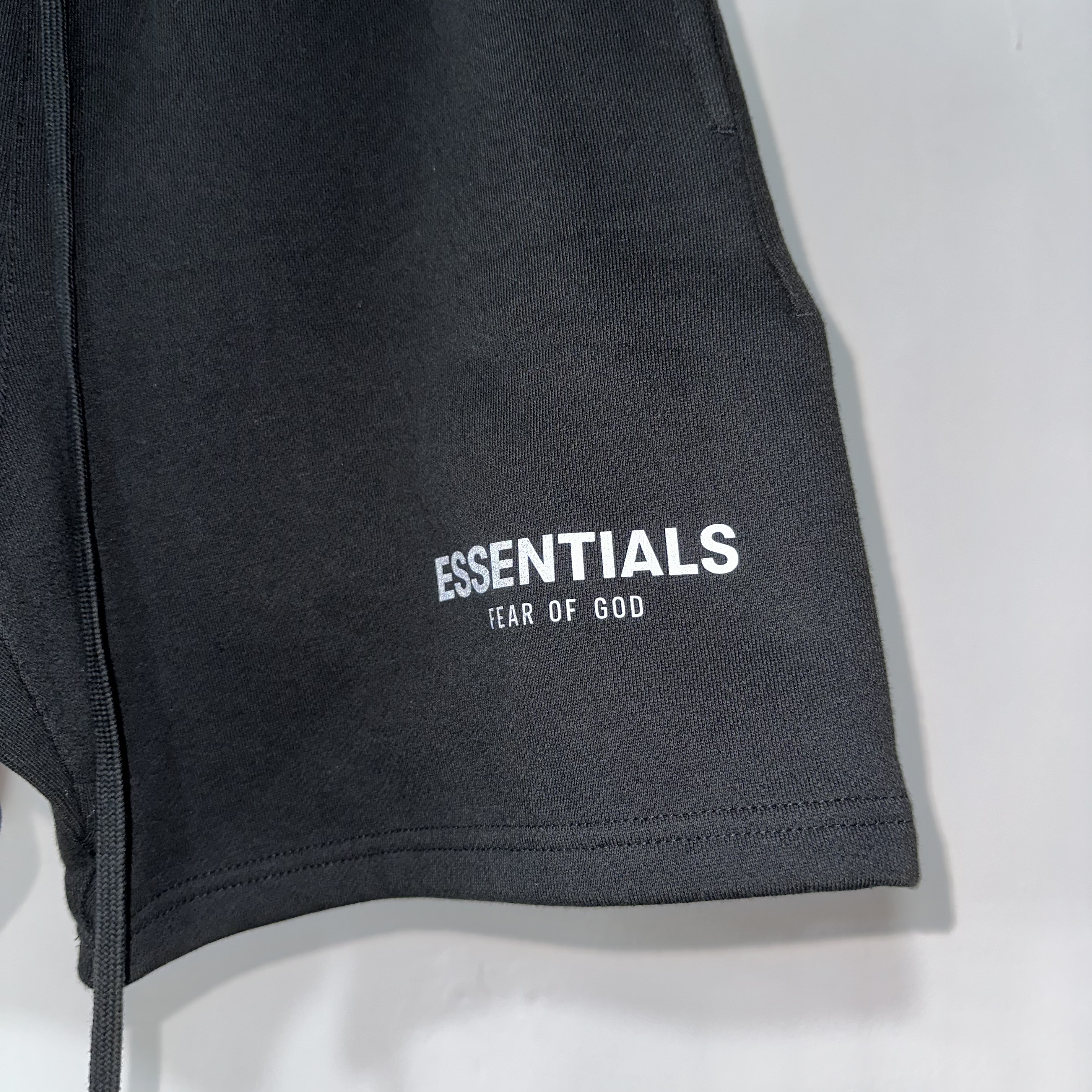 Fear of God Essentials reflective 3M shorts BLACK