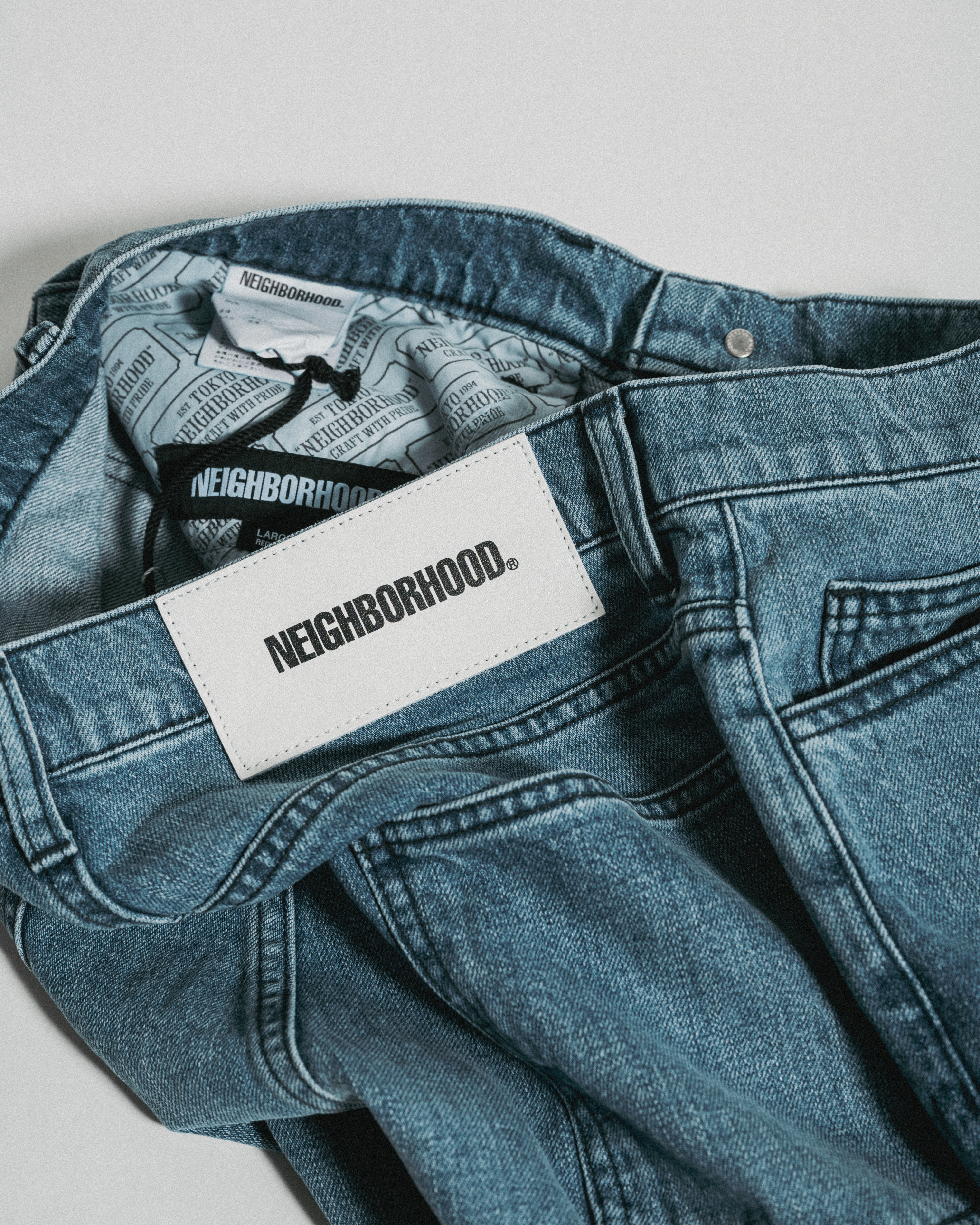 Neighborhood BAGGYSILHOUETTE DENIM PANTS Blue