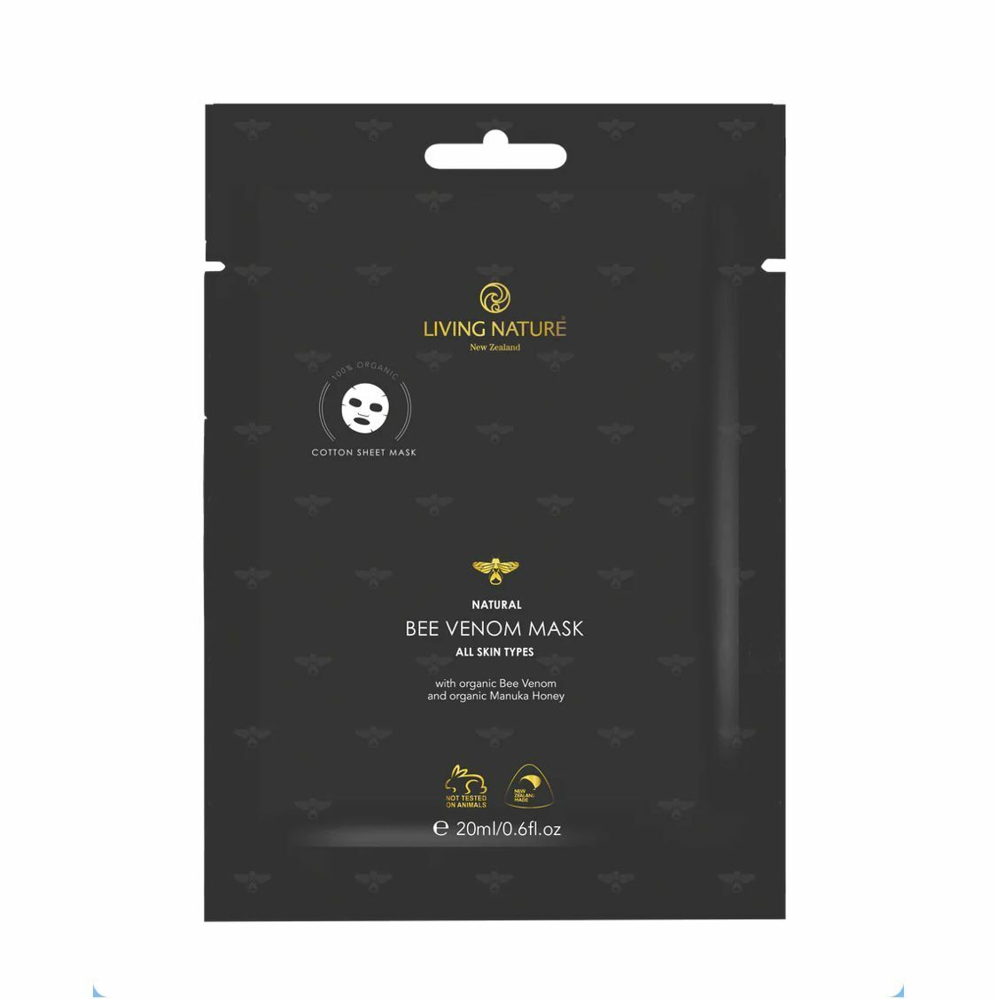 Living Nature Bee Venom Mask | Anti-Aging 蜂毒膠原導入面膜 (1盒裝)