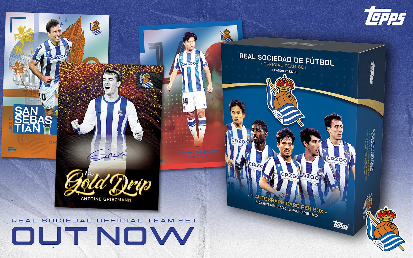 未開封 2箱 Topps Real Sociedad team 2022-23-