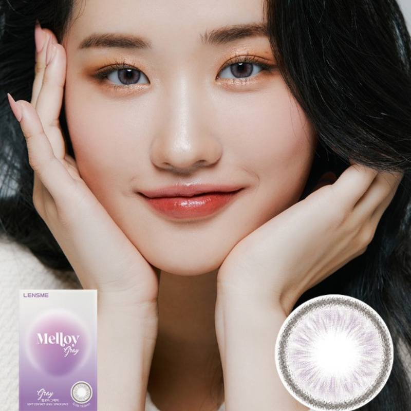 [月拋] LENSME Melloy Gray 月拋彩妝隱形眼鏡｜2片月拋