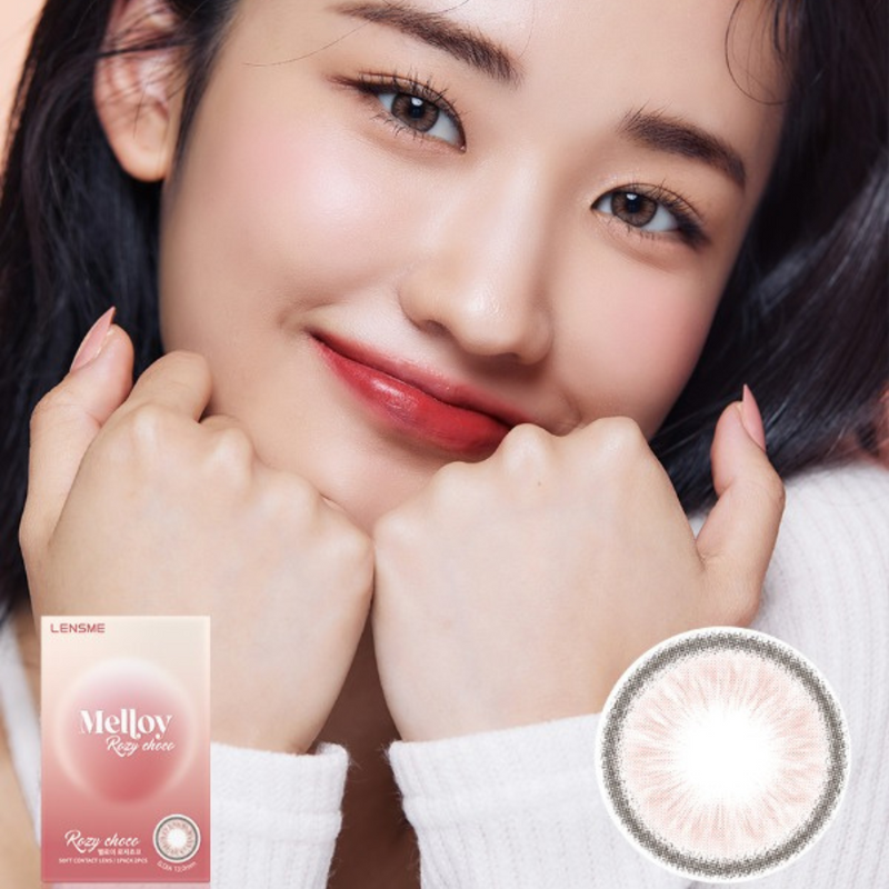 [月拋] LENSME Melloy Rozy Choco 月拋彩妝隱形眼鏡｜2片月拋