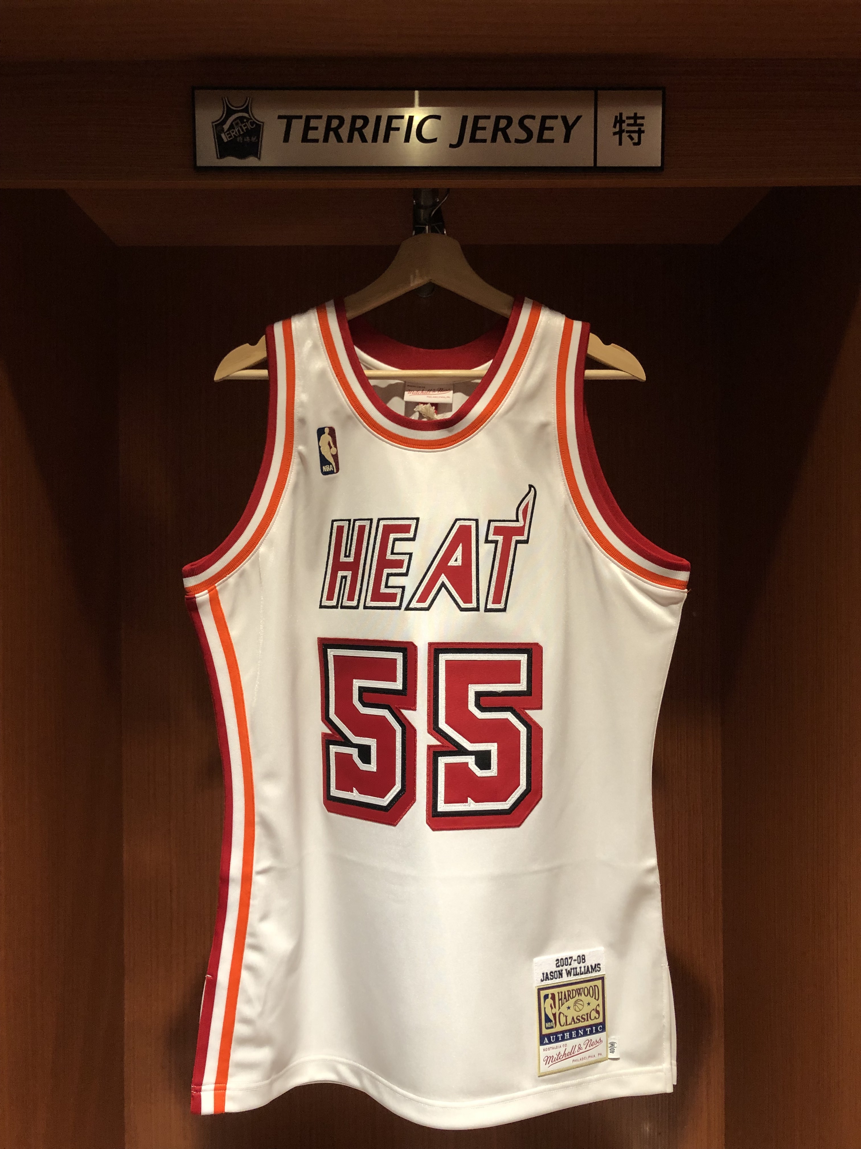 NBA球衣 Jason Williams 邁阿密熱火 07-08白 復古白 四層電繡 M&N Authentic 球員版 電繡 全新